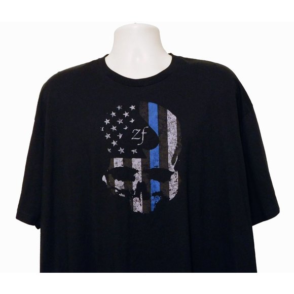 Stay Zero Other - Stay Zero Foxtrot Tee Shirt 3XL Black Skull Short Sleeve Polyester Cotton